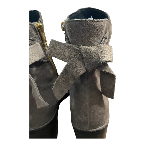 UGG Women's Fraise Whipstitch Booties - Mouse 8.5M - Suede Leather - Picture 8 of 11